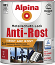 Bild 1 von Alpina Metallschutz-Lack Anti-Rost 750 ml rot matt