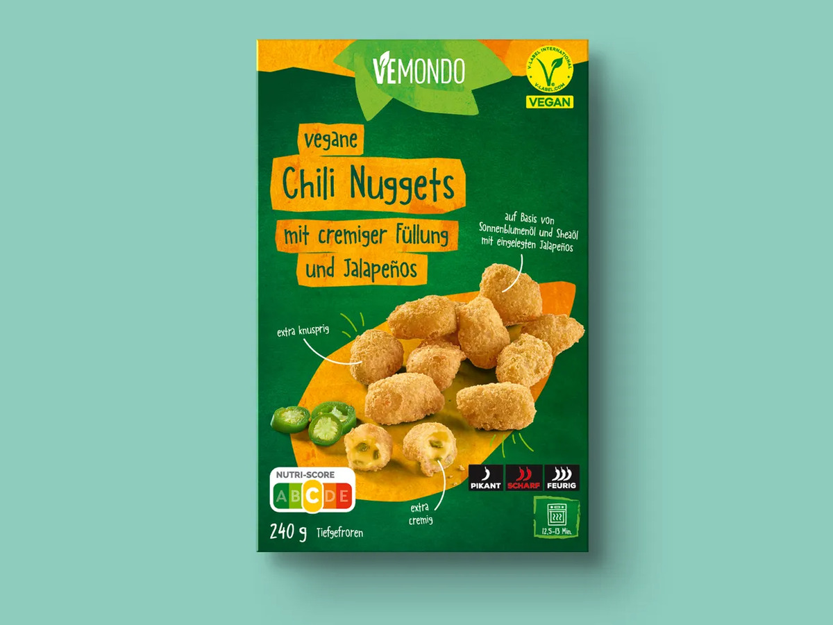 Bild 1 von Vemondo Vegane Chili Nuggets, 
         240 g
