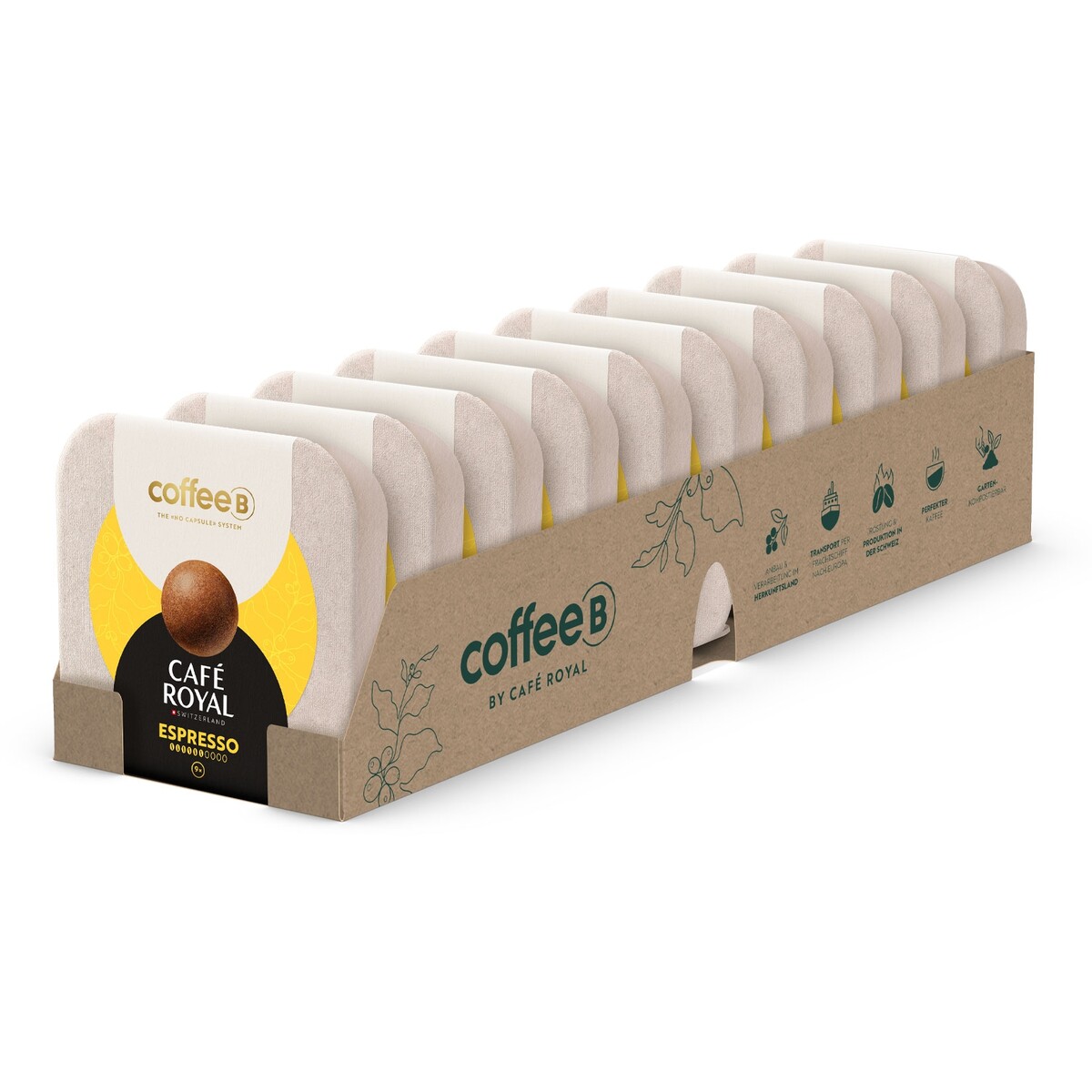 Bild 1 von CoffeeB by Café Royal Espresso 9 Coffee Balls 51g, 10er Pack