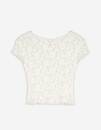 Bild 1 von Damen Cropped Shirt - Spitze