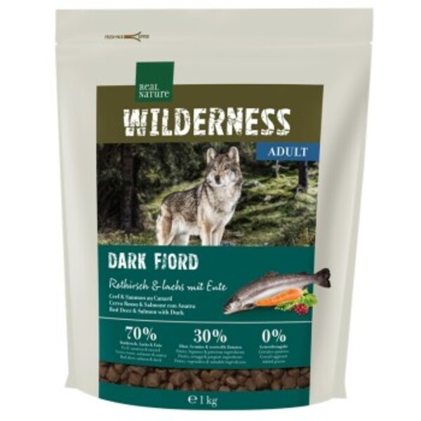 Bild 1 von REAL NATURE WILDERNESS Dark Fjord Rothirsch, Lachs & Ente 1 kg