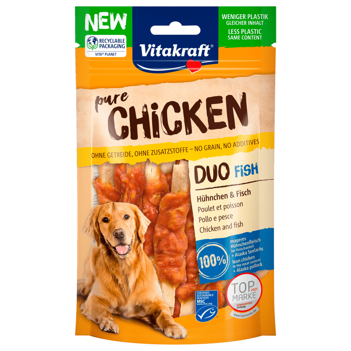 Bild 1 von Vitakraft Pure Chicken Duo Fisch Hühnchen und Fisch 80g