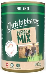 Christopherus Hundefutter Fleisch-Mix Ente 400 g