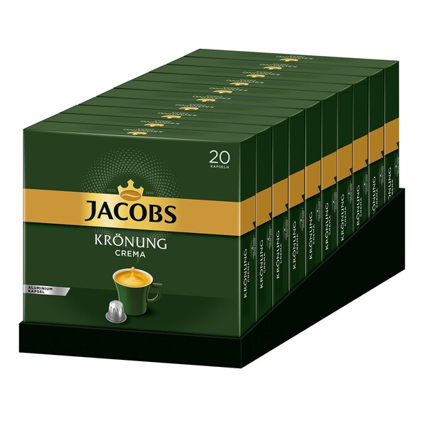 Bild 1 von Jacobs Kaffeekapseln Krönung Crema 20 Kapseln 104 g, 10er Pack