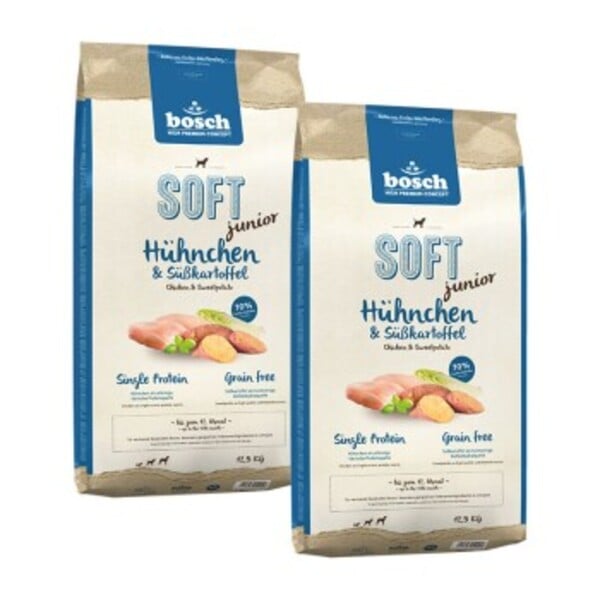 Bild 1 von bosch Soft Junior Hühnchen & Süßkartoffel 2x12,5 kg