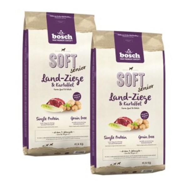 Bild 1 von bosch Soft Senior Land-Ziege & Kartoffel 2x12,5 kg