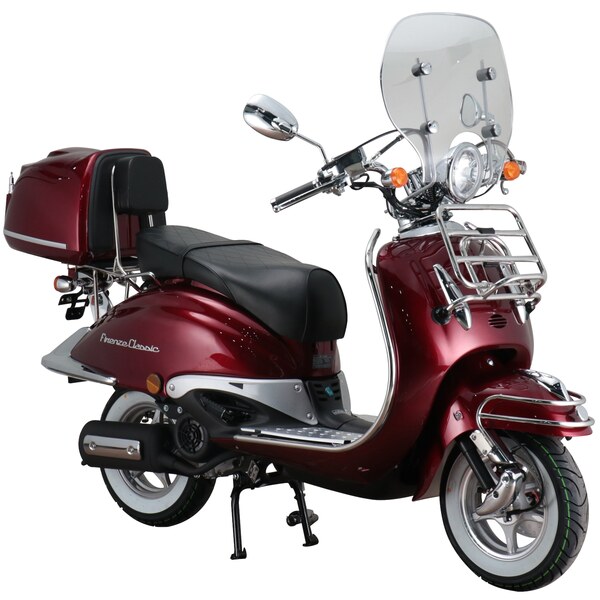 Bild 1 von Alpha Motors Motorroller Retro Firenze Classic 125 ccm 85 kmh EURO 5 weinrot