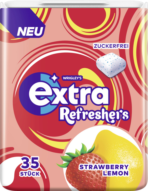 Bild 1 von Wrigley`s Extra Refreshers Strawberry Lemon Kaugummi