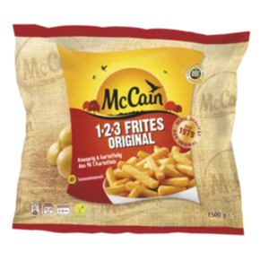 Mc Cain
1-2-3 Frites Original oder Golden Longs