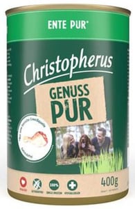 Christopherus Hundefutter Pur Ente 400 g