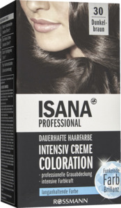 ISANA PROFESSIONAL Intensiv Creme Coloration 30 Dunkelbraun