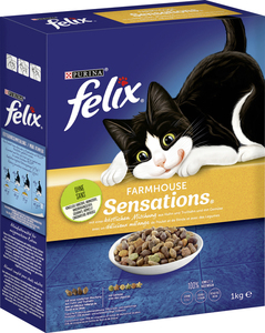 Felix Farmhouse Sensations mit Huhn Truthahn und Gemüse 1 kg