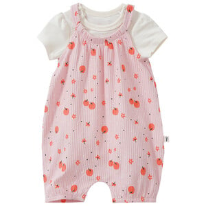 Newborn Strampler und Body im Set ROSA / CREMEWEISS