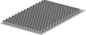 ACO Self Kieswabe eco M 120 x 80 x 3 cm grau inkl. Geotextil