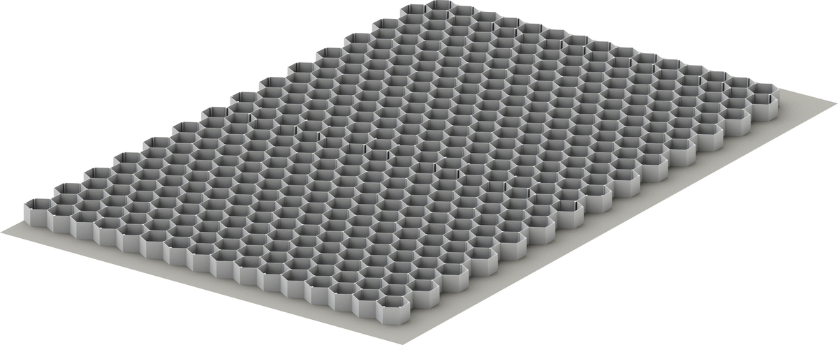 Bild 1 von ACO Self Kieswabe eco M 120 x 80 x 3 cm grau inkl. Geotextil