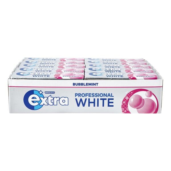 Bild 1 von Wrigley's Extra White Bubblemint zuckerfrei 10 Stück, 30er Pack