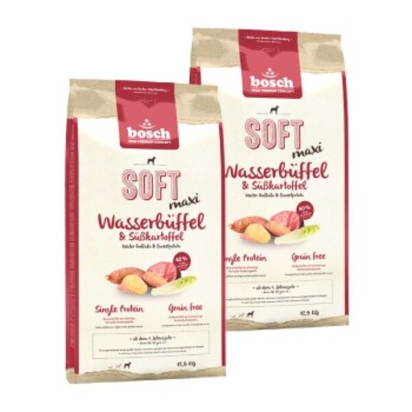 Bild 1 von bosch Soft maxi Wasserbüffel & Süßkartoffel 2x12,5 kg