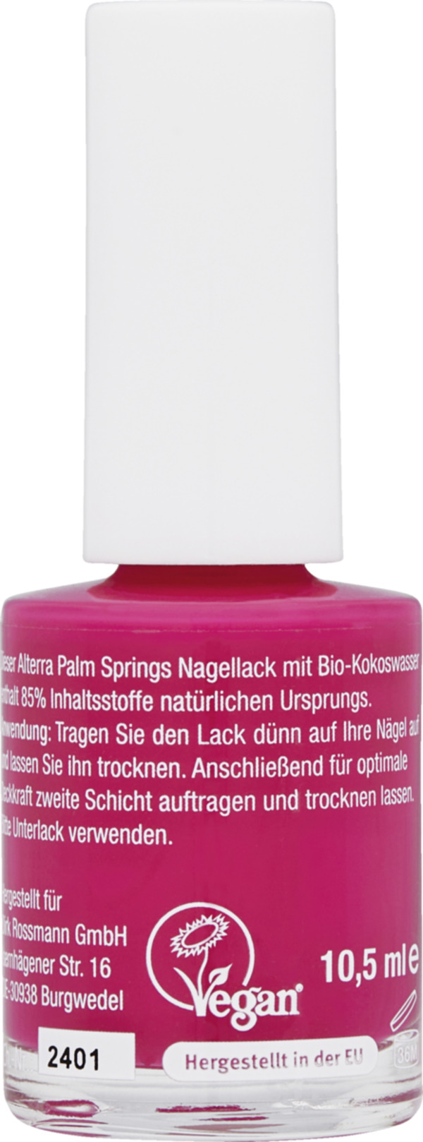 Bild 2 von Alterra NATURKOSMETIK Palm Springs Nagellack 04 Watermelon Candy, 10,5 ml