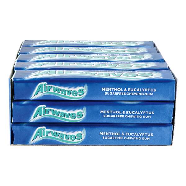 Bild 1 von Airwaves Menthol & Eukalyptus zuckerfrei 12 Stück, 30er Pack