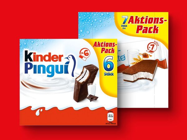 Bild 1 von Kinder Pingui/Milchschnitte, 
         180/196 g