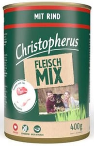 Christopherus Hundefutter Fleisch-Mix Rind 400 g