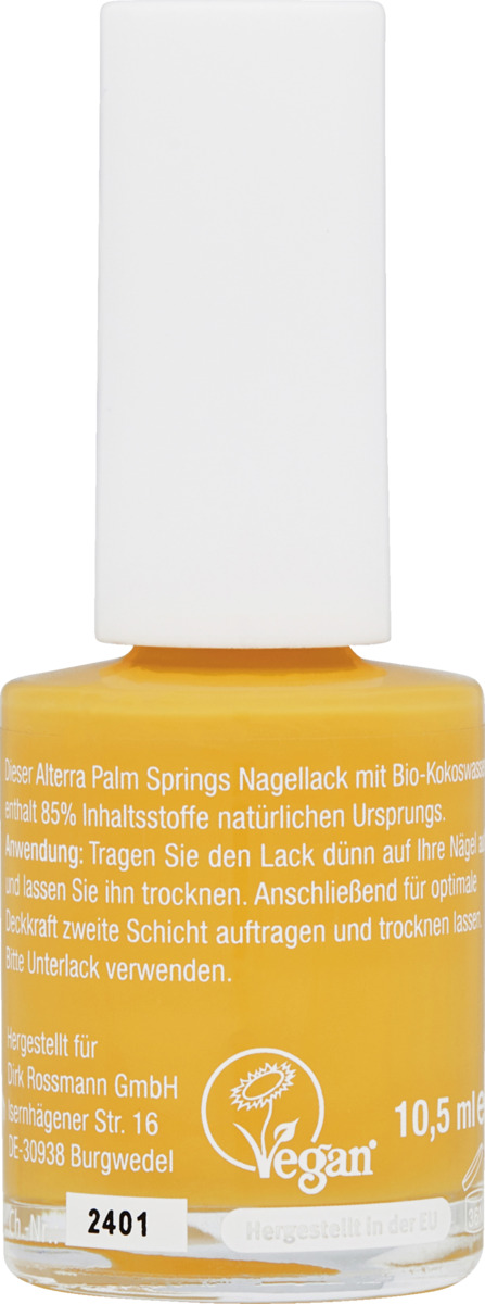 Bild 2 von Alterra NATURKOSMETIK Palm Springs Nagellack 01 Citrus Oasis, 10,5 ml