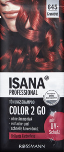 ISANA PROFESSIONAL Tönungsshampoo Color2go 645 Granatrot, 14 ml