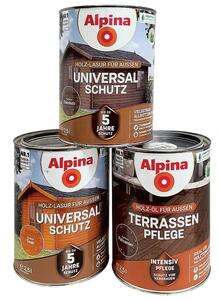 Sonderposten Alpina Holzlasuren 2,5 Liter