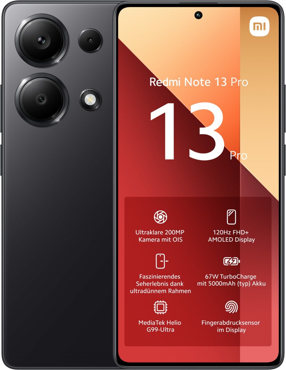 Bild 1 von Redmi Note 13 Pro (8GB+256GB) Smartphone midnight black
