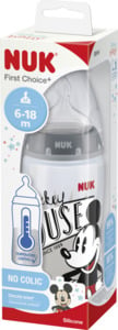 NUK First Choice Plus Disney Mickey Mouse Trinklernflasche mit Temperature Control