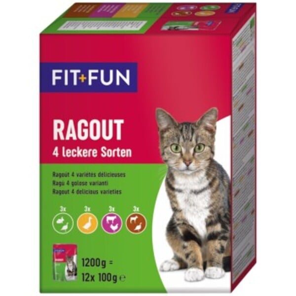 Bild 1 von FIT+FUN Adult Ragout 4 Sorten 12x100g