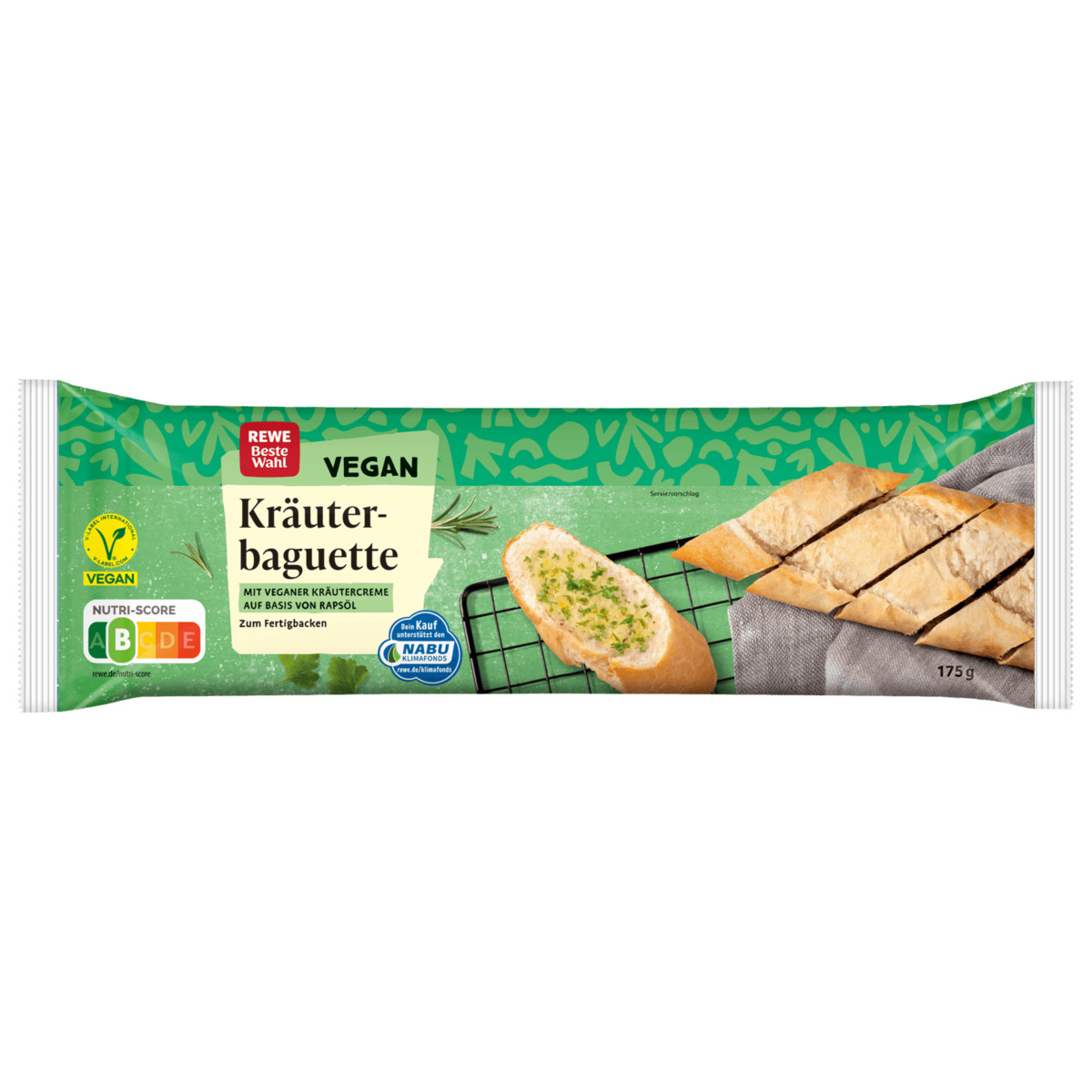 Bild 1 von REWE Beste Wahl Kräuterbaguette vegan 175g