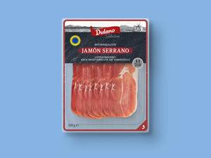 Dulano Selection Jamón Serrano Rohschinken, 
         100 g