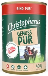 Christopherus Hundefutter Pur Rind 400 g