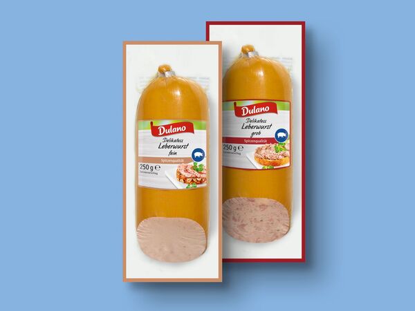 Bild 1 von Dulano Delikatess Leberwurst, 
         250 g