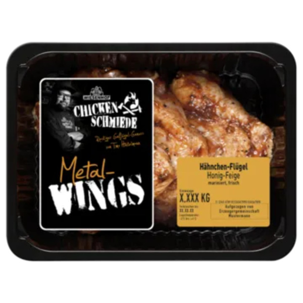 Bild 1 von Chicken Schmiede Metal Wings
Deutsche marinierte Hähnchen-Flügel