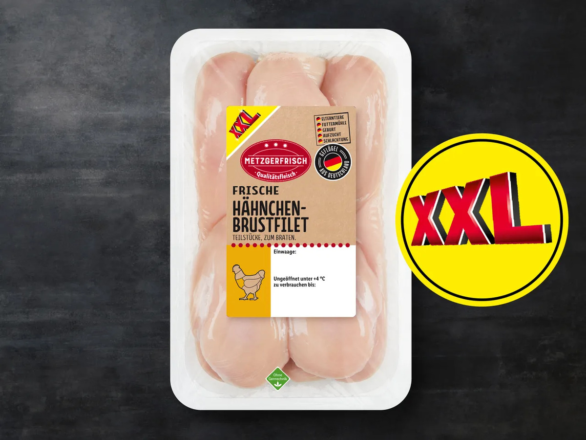 Bild 1 von Metzgerfrisch Frische Hähnchenbrustfilet XXL, 
         1,5 kg