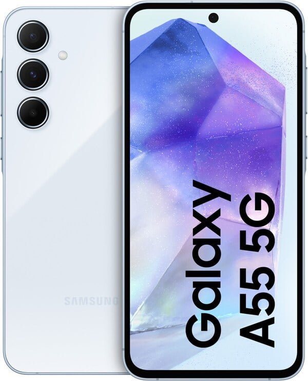 Bild 1 von Galaxy A55 5G (128GB) EU Smartphone awesome iceblue