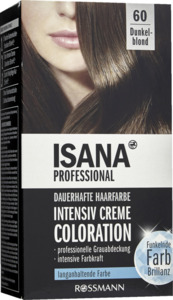 ISANA PROFESSIONAL Intensiv Creme Coloration 60 Dunkelblond