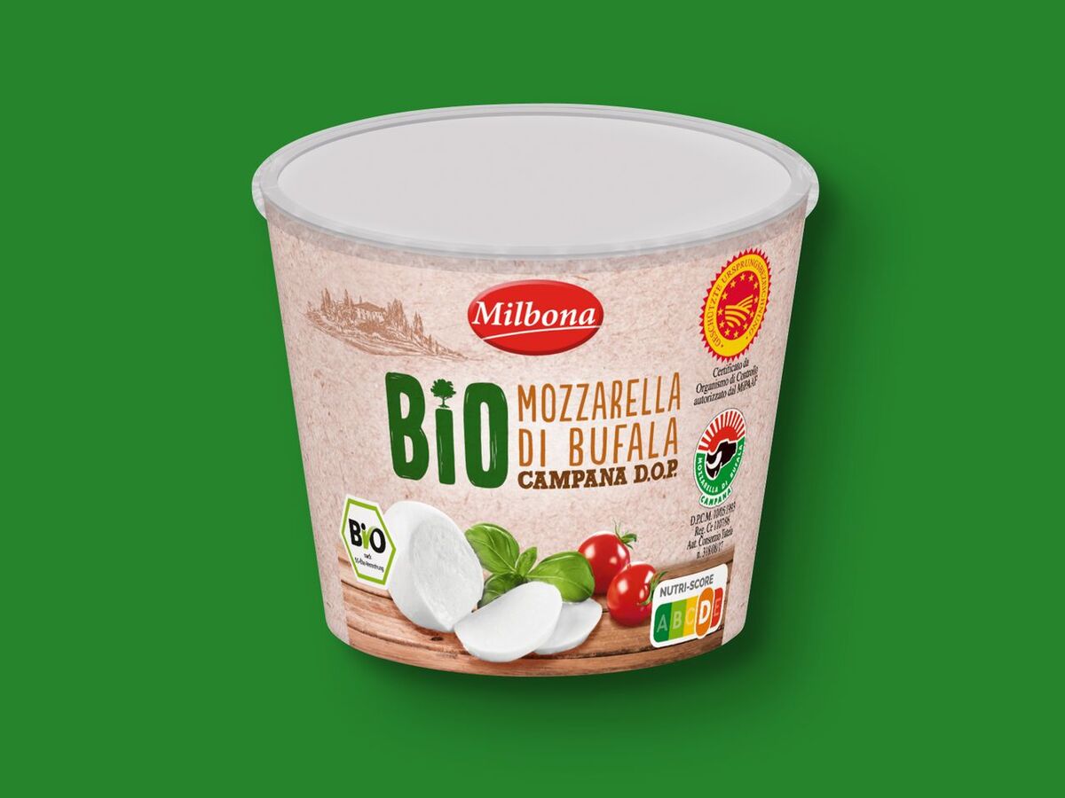 Bild 1 von Milbona Bio Mozzarella di Bufala Campana D.O.P., 
         125 g