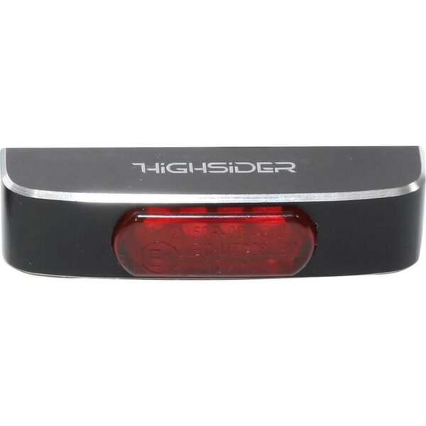 Bild 1 von Highsider LED Alu Rücklicht CONERO T2 schwarz, rotes Glas