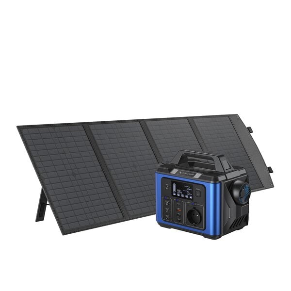 Bild 1 von Xlayer Powerstation 300W (Peak 600W) 296Wh mit Solar Panel 80W faltbar