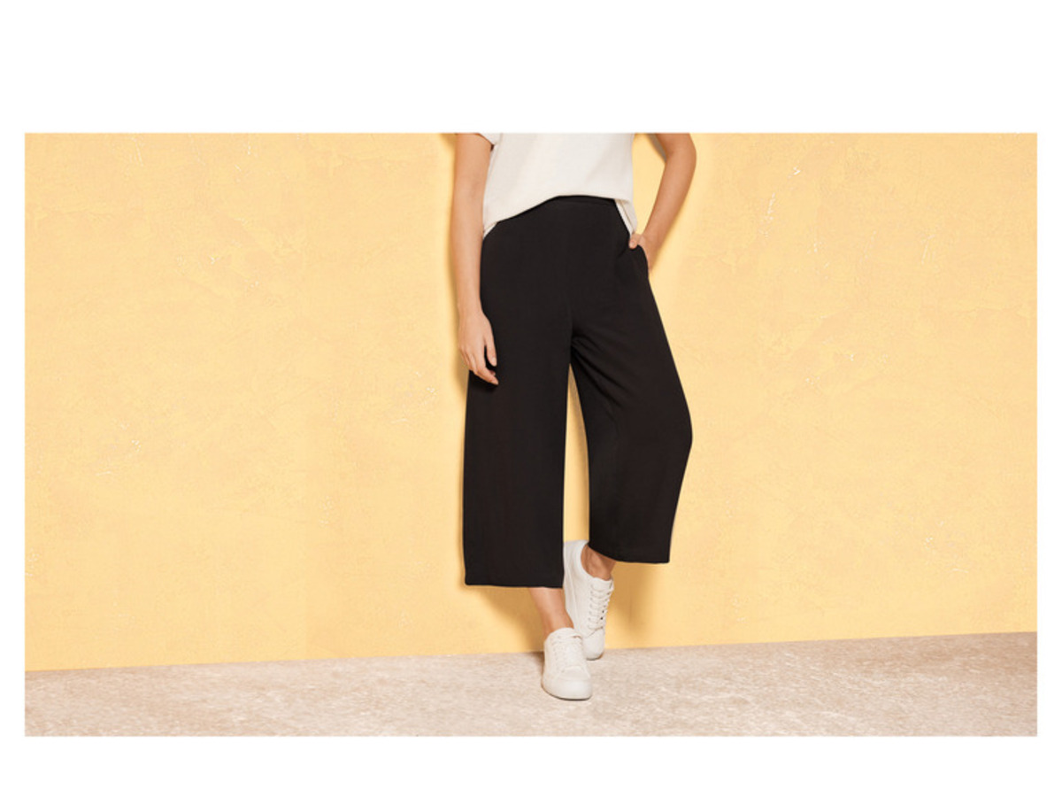 Bild 3 von esmara® Damen Wide-Leg Hose, mit Gummizugbund