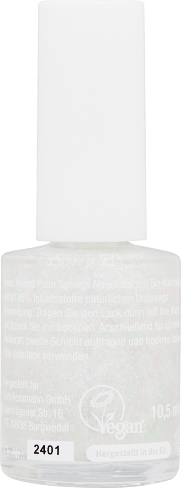 Bild 2 von Alterra NATURKOSMETIK Alterra 55. Nagellack 08 - Palm Springs Glitter Top Coat, 10,5 ml