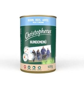 Christopherus Menu Junior Huhn, Reis & Apfel Hundefutter 400g