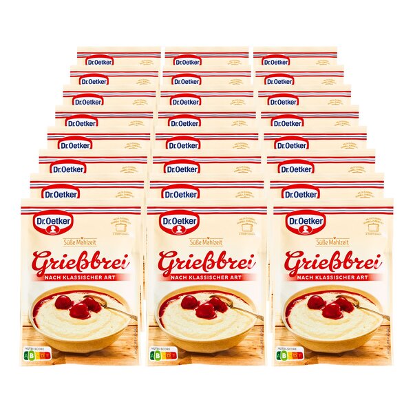 Bild 1 von Dr. Oetker Grießbrei nach klassischer Art 92 g, 24er Pack