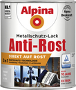 Bild 1 von Alpina Metallschutz-Lack Anti-Rost 750 ml silber glänzend