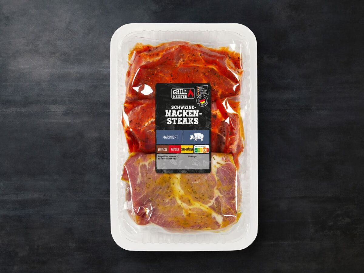 Bild 1 von Grillmeister Schweinenackensteaks, 
         3x 300 g
