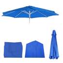Bild 1 von Ersatz-Bezug für Sonnenschirm Asti, Sonnenschirmbezug Ersatzbezug, Ø 2,7m Stoff/Textil 5kg ~ blau