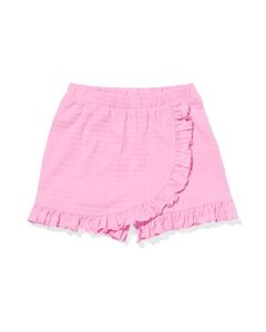 Kinder-Hosenrock, Ajourmuster rosa